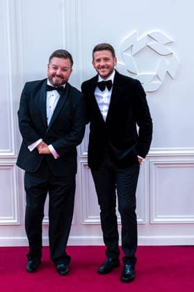 PFA Awards 2026 Arrivals Sports personalities and celebrities arrive at the Opera House in Manchester ahead of the PFA Awards 2026 Featuring: Alex Brooker, Guest Where: Manchester, United Kingdom When: 25 Aug 2026 Credit: Graham Finney WENN Manchester United Kingdom Copyright: xWENNx wenn41604400 x wenn41604400