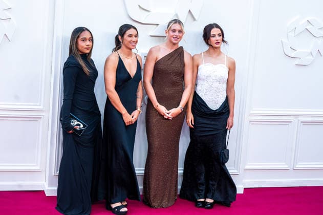 PFA Awards 2026 Arrivals Sports personalities and celebrities arrive at the Opera House in Manchester ahead of the PFA Awards 2026 Featuring: Mariona Caldentey, Emily Fox, Alessia Russo, Olivia Smith Where: Manchester, United Kingdom When: 25 Aug 2026 Credit: Graham Finney WENN Manchester United Kingdom Copyright: xWENNx wenn41604433 x wenn41604433