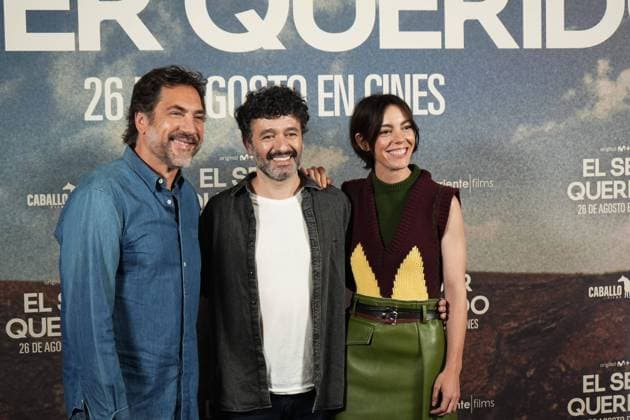 Javier Bardem , Rodrigo Sorogoyen and Victoria Luengo at photocall for film El Ser Querido in Madrid on Tuesday, 25 August 2026 Cordon Press 
