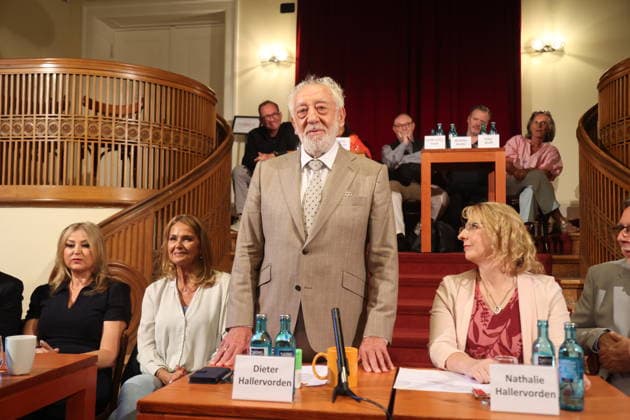 Berlin, 26.08.2026 Dieter Hallervorden stellt im Beisen seiner Tochter Nathalie in Berlin sein aktuelles Bühnenprogramm vor Copyright: xMatthiasxGränzdörferx