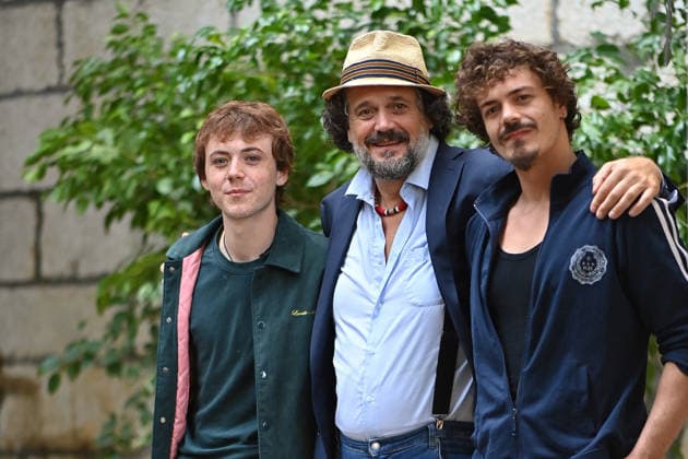 19th Angouleme French-Speaking Film Festival - Day 3 FC Manolo Mlekuz, Mathias Mlekuz and Josef Mlekuz attend the Mon Fils President photocall during Day Three of the 19th Angouleme French-Speaking Film Festival on August 26, 2026 in Angouleme, France. Photo by Franck Castel ABACAPRESS.COM Angouleme  Copyright: xCastelxFranck ABACAx