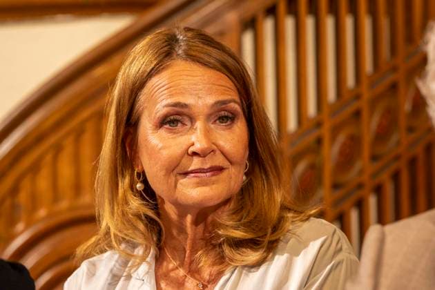 ABB SCHLOSSPARK- Christiane Zander zu Gast bei der Jahrespressekonferenz zur Spielzeit 2026 27 im Schlosspark Theater 26.AUGUST 2026 in Berlin Berlin Deutschland