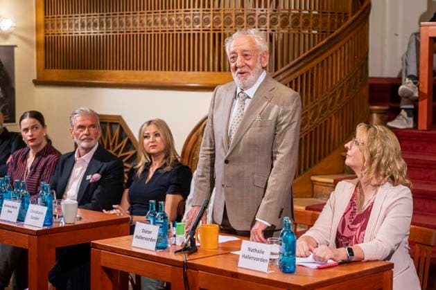 ABB SCHLOSSPARK- Barbara Maria Sava, Christiane Zander, Dieter Hallervorden und Nathalie Hallervorden zu Gast bei Jahrespressekonferenz zur Spielzeit 2026 27 im Schlosspark Theater 26.AUGUST 2026 in Berlin Berlin Deutschland