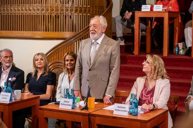 ABB SCHLOSSPARK- Barbara Maria Sava, Christiane Zander, Dieter Hallervorden und Nathalie Hallervorden zu Gast bei Jahrespressekonferenz zur Spielzeit 2026 27 im Schlosspark Theater 26.AUGUST 2026 in Berlin Berlin Deutschland