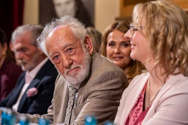 ABB SCHLOSSPARK- Dieter Hallervorden Christiane Zander und Nathalie Hallervorden Ehemann Vater tochter zu Gast bei Jahrespressekonferenz zur Spielzeit 2026 27 im Schlosspark Theater 26.AUGUST 2026 in Berlin Berlin Deutschland