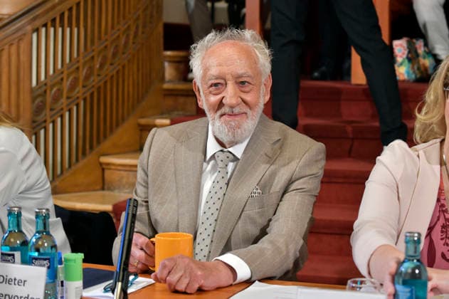 Dieter Hallervorden bei der Jahrespressekonferenz zur Spielzeit 2026 27 im Schlosspark Theater. Berlin, 26.08.2026