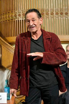 Max Tidof bei der Jahrespressekonferenz zur Spielzeit 2026 27 im Schlosspark Theater. Berlin, 26.08.2026