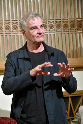 Heinrich Schafmeister bei der Jahrespressekonferenz zur Spielzeit 2026 27 im Schlosspark Theater. Berlin, 26.08.2026