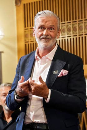 Marko Pustisek bei der Jahrespressekonferenz zur Spielzeit 2026 27 im Schlosspark Theater. Berlin, 26.08.2026