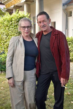 Maria Hartmann und Max Tidof bei der Jahrespressekonferenz zur Spielzeit 2026 27 im Schlosspark Theater. Berlin, 26.08.2026