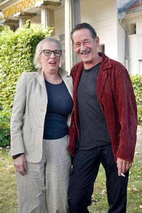 Maria Hartmann und Max Tidof bei der Jahrespressekonferenz zur Spielzeit 2026 27 im Schlosspark Theater. Berlin, 26.08.2026