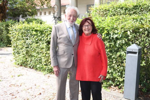 Dieter Hallervorden und Brigitte Grothum bei der Jahrespressekonferenz zur Spielzeit 2026 27 im Schlosspark Theater. Berlin, 26.08.2026 Copyright: xAgenturxMatthiasxWehnertx xM.xGränzdörferx