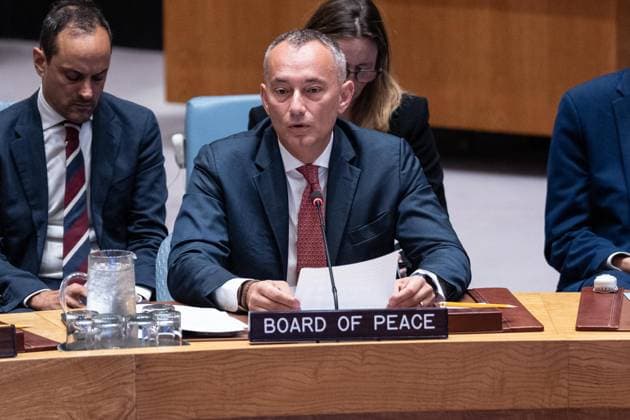 August 26, 2026, Bronx, New York, USA: Nickolay Mladenov, High Representative for Gaza, Board of Peace speaks at monthly Security Council meeting on Middle East including Palestinian question at UN Headquarters in New York, NY on August 26, 2026. Bronx USA  - ZUMAr339 20260826_znp_r339_010 Copyright: xLevxRadinx