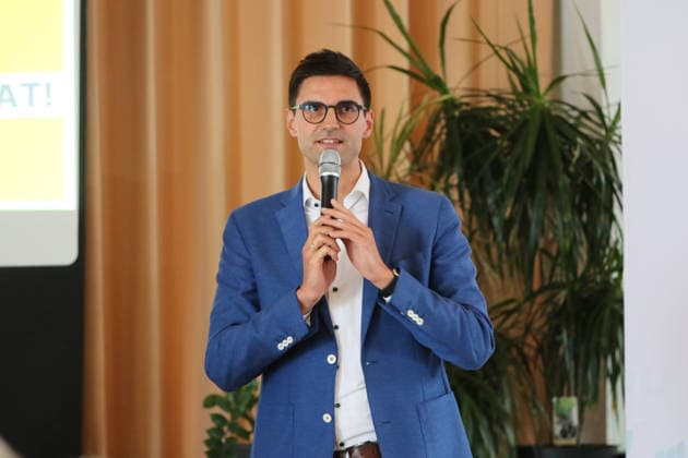 26.08.2026 Politik CDU Bürgerdialog mit Dr. Johann Wadephul, Sepp Müller und Dr. Anja Schneider Kornhaus Dessau Sepp Müller (CDU, MdB) eröffnet Bürgerdialog. Dessau-Roßlau Sachsen-Anhalt Deutschland *** August 26, 2026 Politics: CDU Public Forum with Dr. Johann Wadephul, Sepp Müller, and Dr. Anja Schneider at the Kornhaus in Dessau; Sepp Müller (CDU, Member of the Bundestag) opens the public forum in Dessau-Roßlau, Saxony-Anhalt, Germany