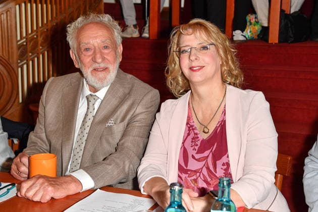 RECORD DATE NOT STATED Jahrespressekonferenz Schlosspark Theater - Berlin Dieter Hallervorden und Tochter Nathalie Hallervorden bei der Jahrespressekonferenz zur Spielzeit 2026 27 im Schlosspark Theater in Berlin am 26.08.2026 Copyright: xEventpressxBerndtx