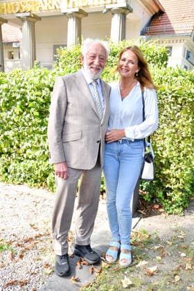 RECORD DATE NOT STATED Jahrespressekonferenz Schlosspark Theater - Berlin Dieter Hallervorden mit Ehefrau Christiane Zander bei der Jahrespressekonferenz zur Spielzeit 2026 27 im Schlosspark Theater in Berlin am 26.08.2026 Copyright: xEventpressxBerndtx