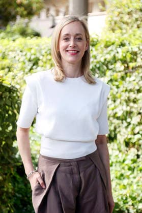 Judith Richter bei der Jahrespressekonferenz zur Spielzeit 2026 27 im Schlosspark Theater. Berlin, 26.08.2026