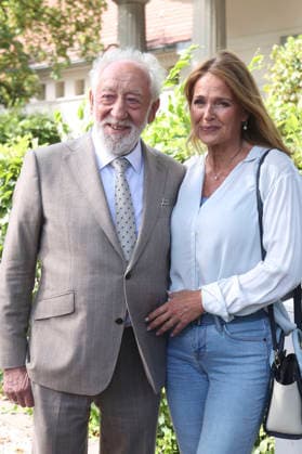 Dieter Hallervorden und Christiane Zander bei der Jahrespressekonferenz zur Spielzeit 2026 27 im Schlosspark Theater. Berlin, 26.08.2026