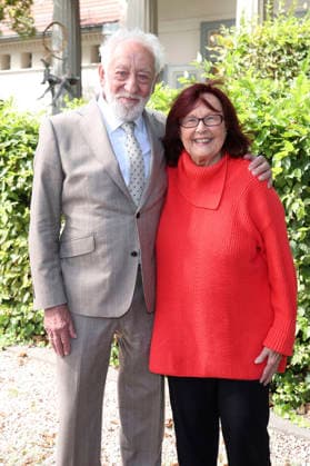 Dieter Hallervorden und Brigitte Grothum bei der Jahrespressekonferenz zur Spielzeit 2026 27 im Schlosspark Theater. Berlin, 26.08.2026
