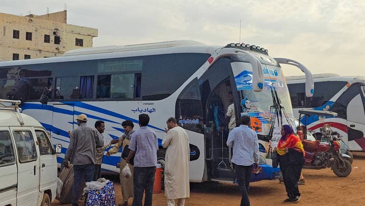 Sudanese refugees return to Khartoum from Egypt after army regains control KHARTOUM, SUDAN - AUGUST 26: Sudanese refugees, who fled to Egypt due to clashes between the Sudanese Army and the Rapid Support Forces (RSF), arrive back by bus following the military securing control and restoring safety in Khartoum, Sudan on August 26, 2026. Nezar Abdallah Basheer Anadolu Khartoum Sudan. Editorial use only. Please get in touch for any other usage.  Copyright: x2026xAnadoluxNezarxAbdallahxBasheerx