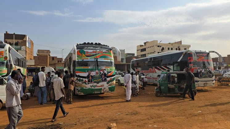 Sudanese refugees return to Khartoum from Egypt after army regains control KHARTOUM, SUDAN - AUGUST 26: Sudanese refugees, who fled to Egypt due to clashes between the Sudanese Army and the Rapid Support Forces (RSF), arrive back by bus following the military securing control and restoring safety in Khartoum, Sudan on August 26, 2026. Nezar Abdallah Basheer Anadolu Khartoum Sudan. Editorial use only. Please get in touch for any other usage.  Copyright: x2026xAnadoluxNezarxAbdallahxBasheerx