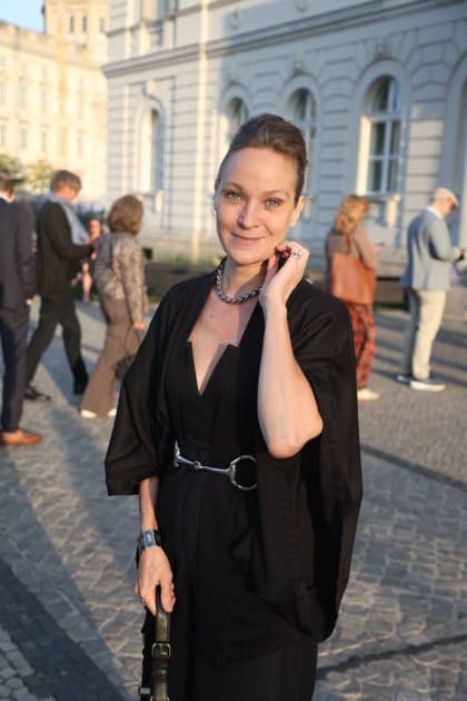 Jeanette Hain bei der Ankunft zum festlichen Empfang anlässlich der Eröffnung der 15. UFA Filmnächte im Kolonnadenhof auf der Museumsinsel in Berlin. Berlin, 26.08.2026 Copyright: xAgenturxMatthiasxWehnertx xM.xGränzdörferx