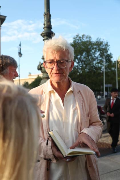 Dominic Raacke bei der Ankunft zum festlichen Empfang anlässlich der Eröffnung der 15. UFA Filmnächte im Kolonnadenhof auf der Museumsinsel in Berlin. Berlin, 26.08.2026 Copyright: xAgenturxMatthiasxWehnertx xM.xGränzdörferx