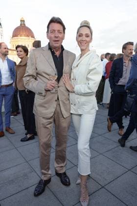 UFA Filmnächte 2026 Peter Wolf und Melanie Wolf Empfang zu UFA Filmnächte 2026, Bertelsmann Repräsentanz Berlin, Berlin Datum: 26.08.2026 Copyright: xEventpress Kratschx