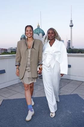 UFA Filmnächte 2026 Jane Chirwa, Nikeata Thompson Empfang zu UFA Filmnächte 2026, Bertelsmann Repräsentanz Berlin, Berlin Datum: 26.08.2026 Copyright: xEventpress Kratschx