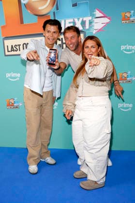 Paul Luca Fischer, Freshtorge und Selfiesandra bei der Premiere der Prime Video Comedy-Gameshow LOL Next im AchtBerlin. Berlin, 26.08.2026