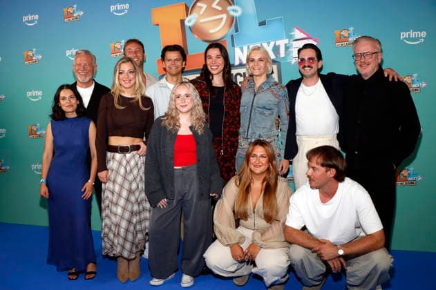 Yakira Traub, Otto Steiner, Laura Larsson, Freshtorge, Paul Luca Fischer, Maria Ziffy, Helge Mark Lodder, Hazel Brugger, Selfiesandra, Marti Fischer, Aditotoro und Volker Neuenhoff bei der Premiere der Prime Video Comedy-Gameshow LOL Next im AchtBerlin. Berlin, 26.08.2026