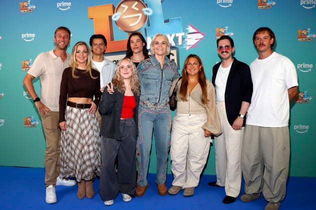 Freshtorge, Laura Larsson, Paul Luca Fischer, Maria Ziffy, Helge Mark Lodder, Hazel Brugger, Selfiesandra, Marti Fischer und Adrian Vogt alias Aditotoro bei der Premiere der Prime Video Comedy-Gameshow LOL Next im AchtBerlin. Berlin, 26.08.2026
