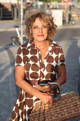 Adriana Altaras beim Eröffnungsempfang der UFA Filmnächte 2026 auf der Dachterrasse der Bertelsmann Repräsentanz. Berlin, 26.08.2026