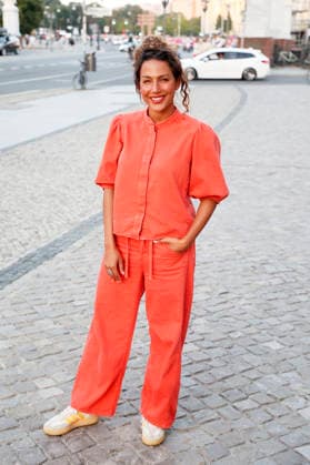 Amy Mußul beim Eröffnungsempfang der UFA Filmnächte 2026 auf der Dachterrasse der Bertelsmann Repräsentanz. Berlin, 26.08.2026