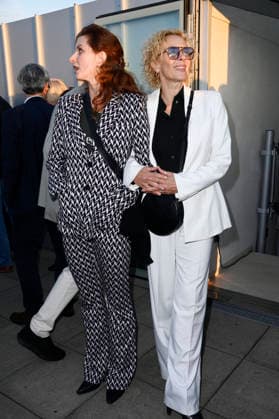 Nadine Schori und Katja Riemann beim Eröffnungsempfang der UFA Filmnächte 2026 auf der Dachterrasse der Bertelsmann Repräsentanz. Berlin, 26.08.2026