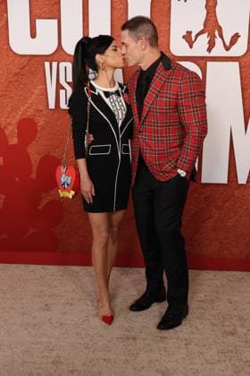 Premiere of Coyote Vs. Acme WESTWOOD, CALIFORNIA - AUGUST 26: Shay Shariatzadeh and John Cena at the Los Angeles Premiere of Coyote Vs. ACME at Village Theatre on August 26, 2026 in Westwood, California. Credit: AdMedia EDITORIAL USE ONLY  Copyright: xx AdMediax admphotosthree012951