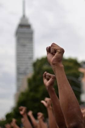 Families march in Mexico City ahead of 12th anniversary of Ayotzinapa disappearances MEXICO CITY, MEXICO AUGUST 26, 2026: Relatives of the 43 missing students from the Ayotzinapa Rural Teachers™ College, joined by students and activists, march from the Angel of Independence toward the Hemiciclo a Benito Juarez in Mexico City on August 26, 2026. The demonstration, held as part of the 143 Accion Global por Ayotzinapa y MÃ xico, took place one month before the 12th anniversary of the disappearance of the 43 students in Guerrero in September 2014. Ciudad de MÃ xico Mexico Copyright: x xAlbertoxRoax xJNAxPressx