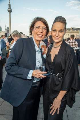 ABB FILMNACHT- Helen Mueller und Jeanette Hain zu Gast beim Eroeffnungsempfang zu den UFA Filmnaechten 2026 auf der Dachterrasse der Bertelsmann Repraesentanz am 26.AUGUST 2026 in Berlin Berlin Deutschland