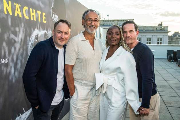 ABB FILMNACHT- Martin Stange, Ercan Durmaz, Nikeata Thompson und Sönke Möhring zu Gast beim Eroeffnungsempfang zu den UFA Filmnaechten 2026 auf der Dachterrasse der Bertelsmann Repraesentanz am 26.AUGUST 2026 in Berlin Berlin Deutschland