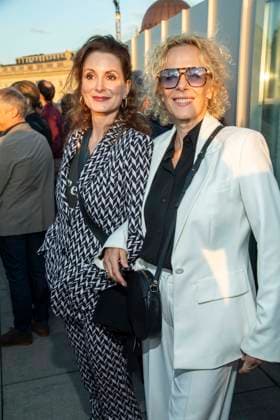 ABB FILMNACHT- Nadine Schori und Katja Riemann zu Gast beim Eroeffnungsempfang zu den UFA Filmnaechten 2026 auf der Dachterrasse der Bertelsmann Repraesentanz am 26.AUGUST 2026 in Berlin Berlin Deutschland