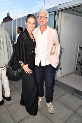 Jeanette Hain und Dominic Raacke Eröffnungsempfang der UFA Filmnächte 2026 Dachterrasse der Bertelsmann Repräsentanz Berlin 26. August 2026