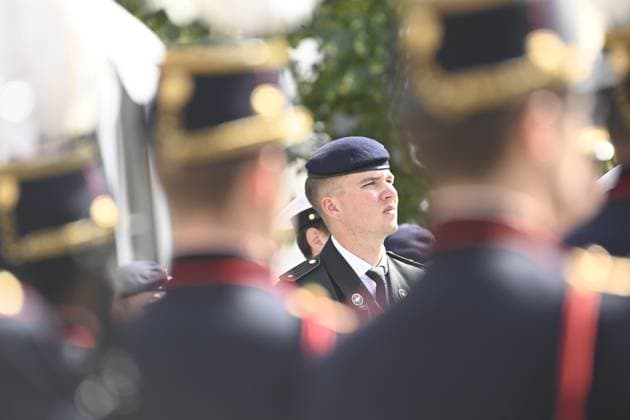Graduation Ceremony for Final-Year Officer Cadets at the Royal Military Academy 2026 BRUSSELS, BELGIUM - AUGUST 27 : Graduation Ceremony for Final-Year Officer Cadets at the Royal Military Academy. King Philippe, Queen Mathilde, and Her Royal Highness Princess Elisabeth attended the graduation ceremony for final-year officer cadets at the Royal Military Academy. Graduates from the 176th Polytechnic Class, the 162nd Class in Social and Military Sciences (to which Prince Gabriel belongs), and various classes from the Special Division were honored during the ceremony on August 27, 2026 in Brussels, Belgium, 27 08 2026 Brussels Belgium  Copyright: xDidierxLebrunx