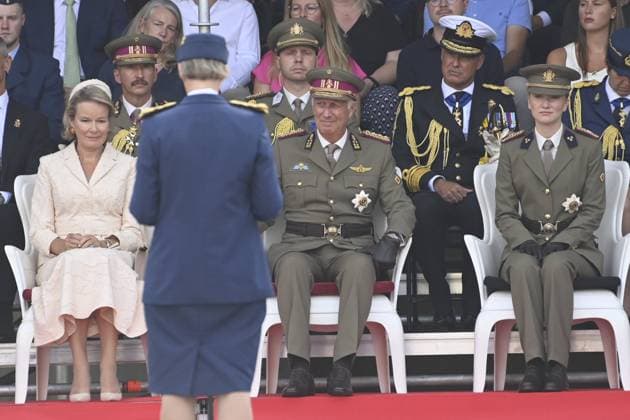 Graduation Ceremony for Final-Year Officer Cadets at the Royal Military Academy 2026 BRUSSELS, BELGIUM - AUGUST 27 : Graduation Ceremony for Final-Year Officer Cadets at the Royal Military Academy. King Philippe, Queen Mathilde, and Her Royal Highness Princess Elisabeth attended the graduation ceremony for final-year officer cadets at the Royal Military Academy. Graduates from the 176th Polytechnic Class, the 162nd Class in Social and Military Sciences (to which Prince Gabriel belongs), and various classes from the Special Division were honored during the ceremony on August 27, 2026 in Brussels, Belgium, 27 08 2026 Brussels Belgium  Copyright: xDidierxLebrunx