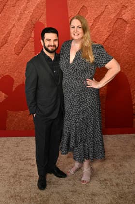 Samm Levine und Rachel Cushing Levine bei der Premiere des Kinofilms Coyote vs. Acme im Fox Village Theater. Los Angeles, 26.08.2026