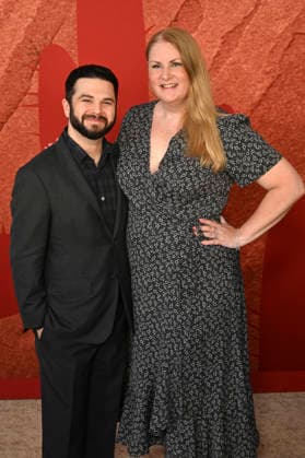 Samm Levine und Rachel Cushing Levine bei der Premiere des Kinofilms Coyote vs. Acme im Fox Village Theater. Los Angeles, 26.08.2026