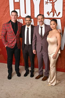 John Cena, Dave Green, Will Forte und Lana Condor bei der Premiere des Kinofilms Coyote vs. Acme im Fox Village Theater. Los Angeles, 26.08.2026