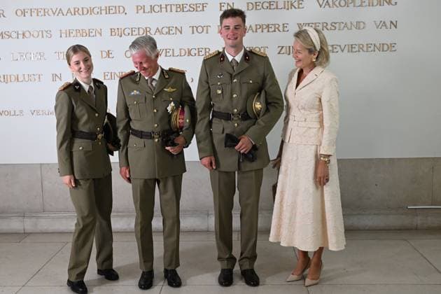 Graduation Ceremony for Final-Year Officer Cadets at the Royal Military Academy 2026 BRUSSELS, BELGIUM - AUGUST 27 : Graduation Ceremony for Final-Year Officer Cadets at the Royal Military Academy. King Philippe, Queen Mathilde, and Her Royal Highness Princess Elisabeth attended the graduation ceremony for final-year officer cadets at the Royal Military Academy. Graduates from the 176th Polytechnic Class, the 162nd Class in Social and Military Sciences (to which Prince Gabriel belongs), and various classes from the Special Division were honored during the ceremony on August 27, 2026 in Brussels, Belgium, 27 08 2026 Brussels Belgium  Copyright: xDidierxLebrunx