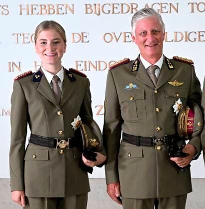 Graduation Ceremony for Final-Year Officer Cadets at the Royal Military Academy 2026 BRUSSELS, BELGIUM - AUGUST 27 : Graduation Ceremony for Final-Year Officer Cadets at the Royal Military Academy. King Philippe, Queen Mathilde, Princess Elisabeth attended the graduation ceremony for final-year officer cadets at the Royal Military Academy. Graduates from the 176th Polytechnic Class, the 162nd Class in Social and Military Sciences to which Prince Gabriel belongs, and various classes from the Special Division were honored during the ceremony on August 27, 2026 in Brussels, Belgium, 27 08 2026 Brussels Belgium  Copyright: xDidierxLebrunx