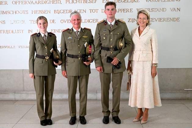 Graduation Ceremony for Final-Year Officer Cadets at the Royal Military Academy 2026 BRUSSELS, BELGIUM - AUGUST 27 : Graduation Ceremony for Final-Year Officer Cadets at the Royal Military Academy. King Philippe, Queen Mathilde, Princess Elisabeth attended the graduation ceremony for final-year officer cadets at the Royal Military Academy. Graduates from the 176th Polytechnic Class, the 162nd Class in Social and Military Sciences to which Prince Gabriel belongs, and various classes from the Special Division were honored during the ceremony on August 27, 2026 in Brussels, Belgium, 27 08 2026 Brussels Belgium  Copyright: xDidierxLebrunx