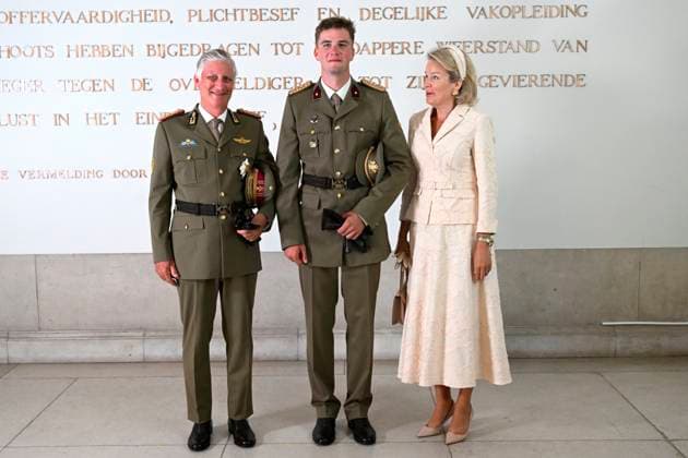 Graduation Ceremony for Final-Year Officer Cadets at the Royal Military Academy 2026 BRUSSELS, BELGIUM - AUGUST 27 : Graduation Ceremony for Final-Year Officer Cadets at the Royal Military Academy. King Philippe, Queen Mathilde, Princess Elisabeth attended the graduation ceremony for final-year officer cadets at the Royal Military Academy. Graduates from the 176th Polytechnic Class, the 162nd Class in Social and Military Sciences to which Prince Gabriel belongs, and various classes from the Special Division were honored during the ceremony on August 27, 2026 in Brussels, Belgium, 27 08 2026 Brussels Belgium  Copyright: xDidierxLebrunx